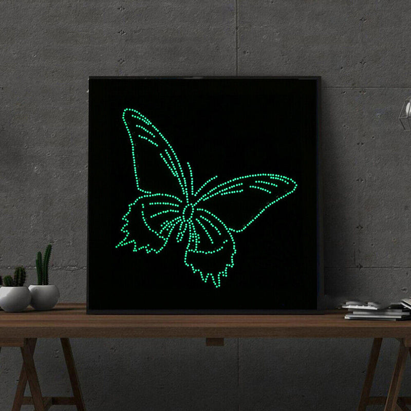 5D DIY Part Special Shaped Drill Diamond Painting Luminous Butterfly Paint