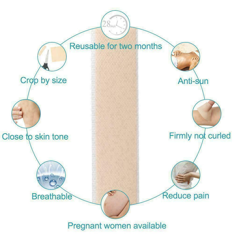 ALIVER 4pcs Silicone Scar Gel Away Strips Scar Remover Treatment Reusable V2I7