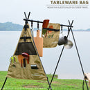 SUNDICK Oxford Cloth Outdoor Camp Picnic Tableware Storage Bag (Triangle L)