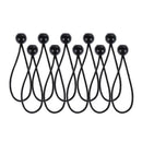 10PCS Heavy Duty Elastic Black Ball Bungees Tarp-Tent Cord Down Tie U9V6 W3N5