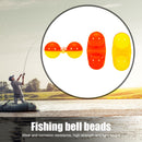 #A 10pcs Fishing Double Rattles Attractor Fish Bite Bait Alarm Plastic Beads Tac