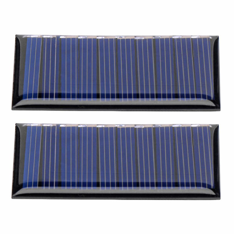 2pcs Solar Cell Module 5V 50mA Polycrystalline Silicone Solar Panel Charger