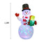 LED Illuminated Inflatable Snowman Air Pump Night Lamp Christmas Decor (US)