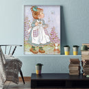 Full Embroidery DIY Canvas Stamped 11CT Cross Stitch Blowing Bubbles Craft Kit