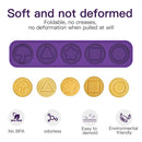 Fondant Mould - 5 / 6 Cavities Candy Game Molds Silicone Molds for Soap Candle