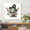 5D DIY Diamond Painted Square Diamond Girl with Wings (E507) Newly