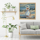 DIY Hand Painted Paint By Numbers Oil Canvas Pictures Play By The Sea Kit Gift