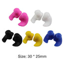 1 Pair Waterproof Soft Earplugs Silicone Portable Ear Plugs Swimming Accessor