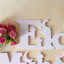 Eid Mubarak Wooden Letter Ornament Islamic Ramadan Dining Party Decors Supply