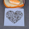 DIY Love Heart Fondant Decoration Stencil Wedding Decoration Cupcake Template