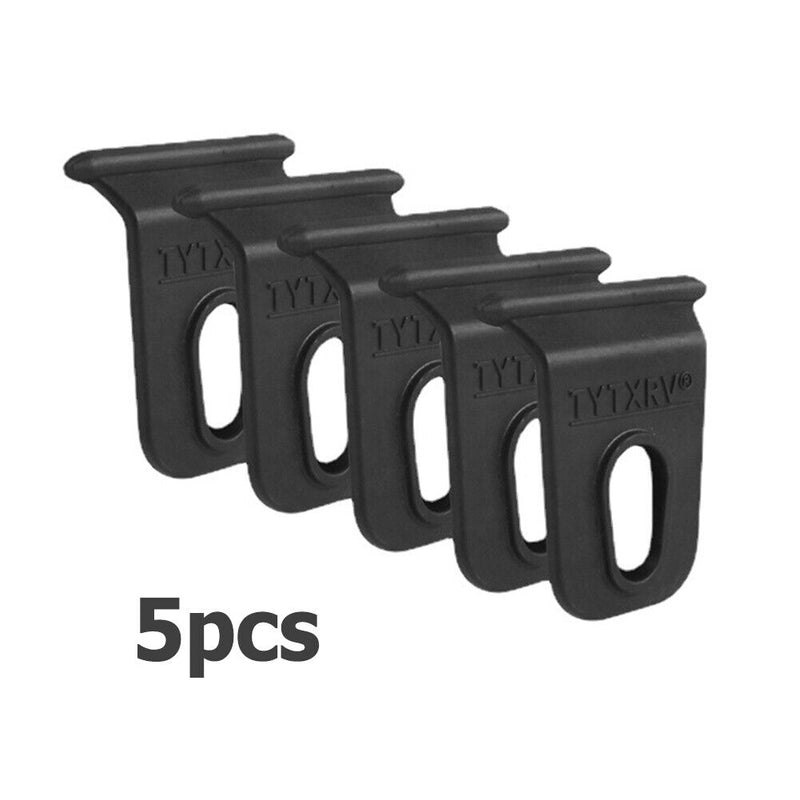 5pcs Caravan Clothes Hook Awning Hanger Holder Car Accessories Black for Ca