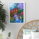 Country Bridge Oil Paint By Numbers Kits Canvas Picture DIY Wall Art Craft Decor