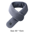 Electric Heated Scarf USB Intelligent Neck Warmer for Cycling Camping (Grey)