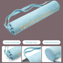 Yoga Mat Shoulder Carrier Bag Exercise Pilates Pads Backpack (Light Blue) Newly