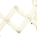 Wood Violin Stand Portable Folding Guitar Instruments Ukulele Rack (White)