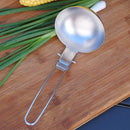 Stainless Steel Home Cooking Camping Picnic BBQ Folding Spork (Soup Spoon) Newly
