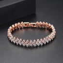 Women Tennis Bracelet Crystal Diamonds Hand Chain Gift Charm for Wedding Pa