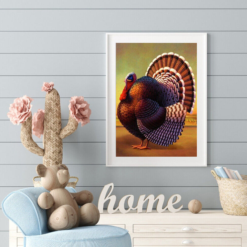 5D Turkey Mosaic Diamond Painting Drawing Full Round Drill DIY Art Handcraft Kit