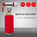 WEST BIKING Mini Bicycle Pump Aluminum MTB CO2 Inflator for Basketball Football