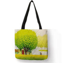 Big tree Printed Shoulder Shopping Bag Casual Large Tote Handbag (40*40cm)