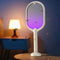 Electric Insect Swatter USB Rechargeable Led Light Mosquito Killer (Beige) Newly