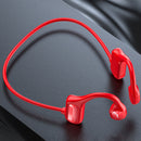 Bone Conduction Headphones - Open-Ear Bluetooth-compatible Headset (Red) Newly
