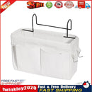 Bedside Caddying Storage Bag Hanging Organizer for Dorm Bed Rails (White) Newly