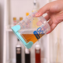 Plastic Food Buckled Jar Kitchen Clear Sealed Storage Box with Lid (800ml) Newly