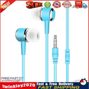Universal In-Ear Earbuds Headsets Music Earphones 3.5mm Headphone (Blue) Newly