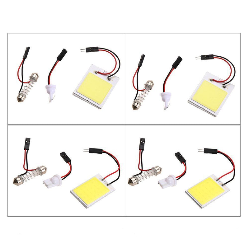 2pcs Xenon HID White24 COB LED Dome Map Light Bulb Car Interior Panel Lamp