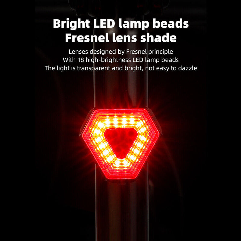 Bicycle Brake Light USB Rechargeable Bike Light Multipurpose Cycling Access