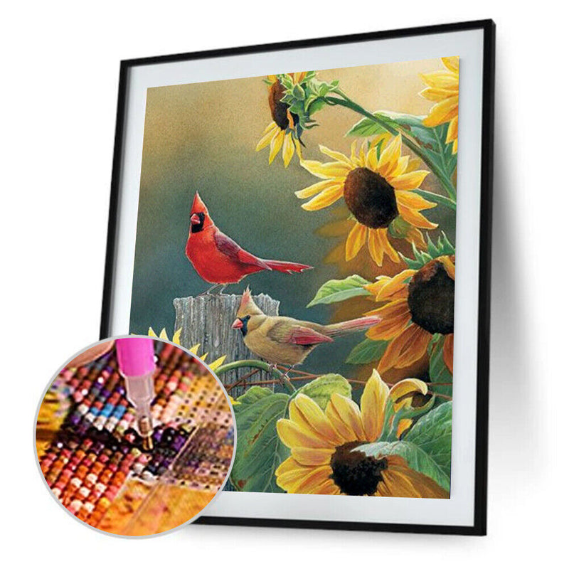 Birds 5D Round Diamond Embroidery Painting Cross Stitch Craft Needlework
