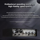 Q-24 Audio Interface Sound Card 2 in 4 out Professional External USB Sound Card