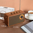 Retro Radio Speakers Wireless Portable Radio Receiver for Outdoor Travel Camping