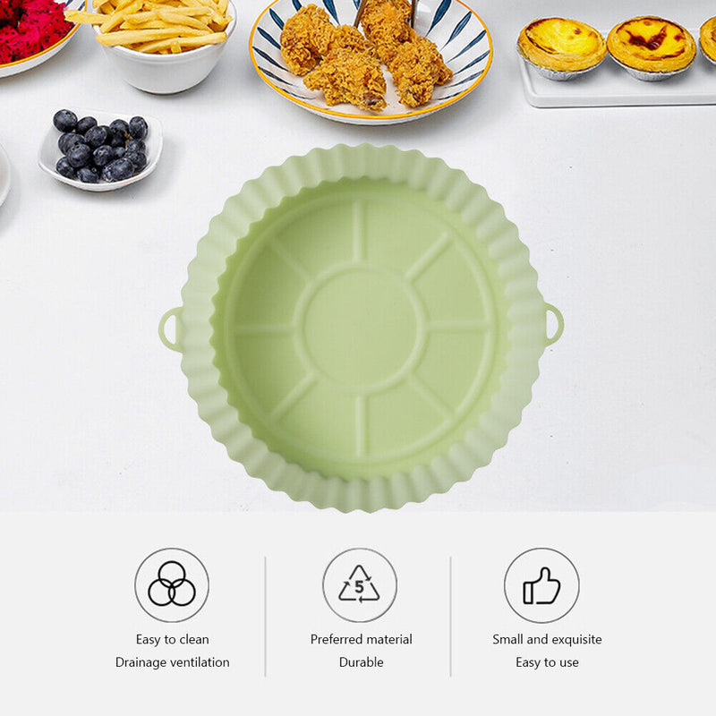 Silicone Air Fryer Tray Environmentally Kitchen Gadgets for Oven Steamer Cooker
