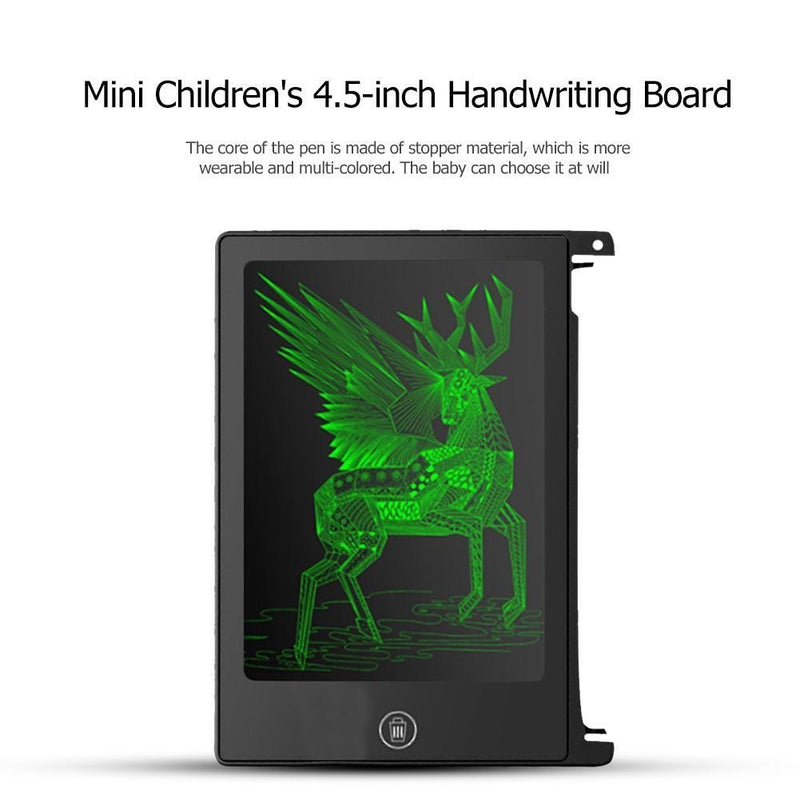 4.5 inch LCD Writing Tablet Board Electronic Painting Graphics Pad (Black)