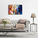 Elephant Oil Painting By Numbers DIY Canvas Picture Hand Painted Home Decoration