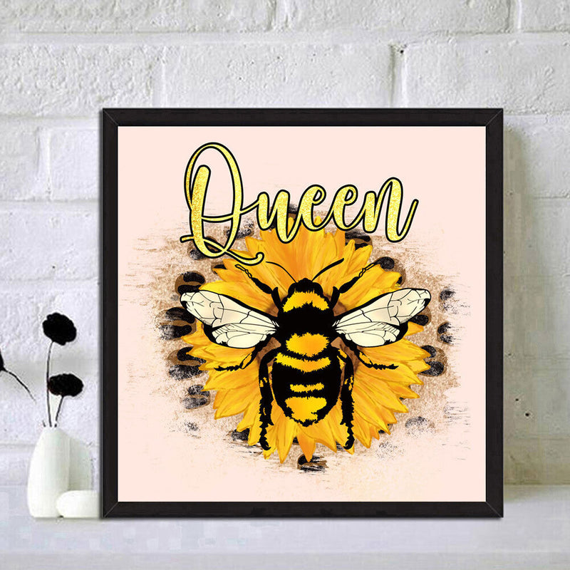 5D Diamond Painting Kit Queen Bee Full Round Drill DIY Mosaic Picture Home De