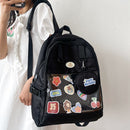 #A Nylon Female Japanese Preppy Style Schoolbag High School Girls Backpack for G