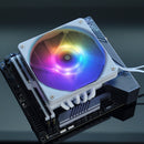HX6200D Radiator 6 Heatpipe CPU Cooler Fan ARGB for Intel LGA 1700 (White) Newly