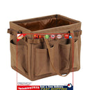 Wide Mouth Tool Bag - Large Capacity Camping Containers Storage (Sand) Newly