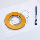 Round Circle Drafting Ruler Adjustable Measurement Ring Ruler Geometric Stencil