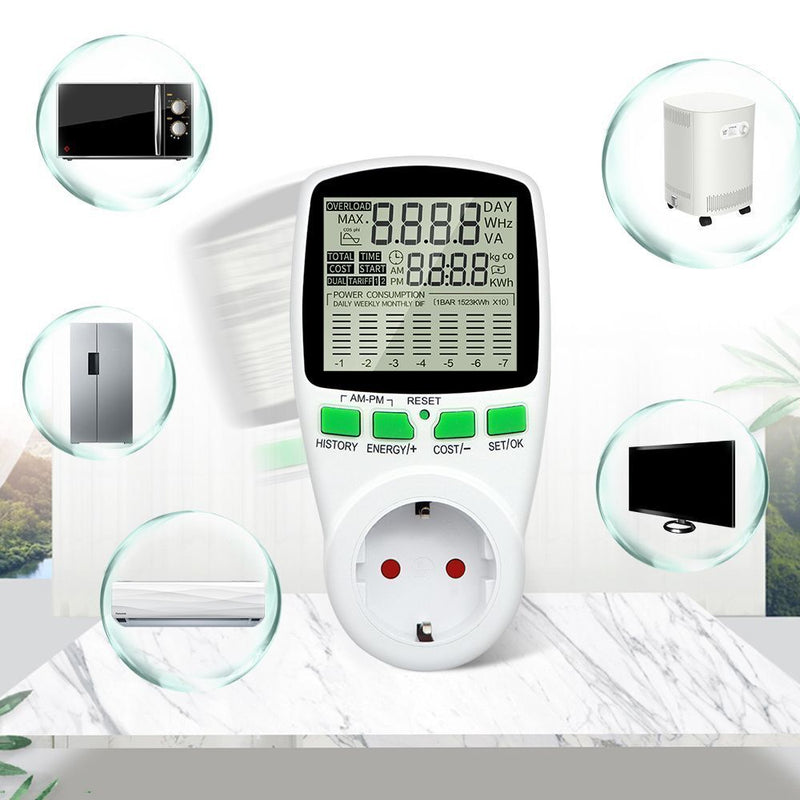 Energy Power Consumption Power Meter Electricity Meter Socket Energy Monitor