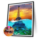 5D DIY Full Round Drill Diamond Painting Tower Mosaic Rhinestone Drawing Newly