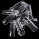 Broadroot 20/100pcs Plastic Gel False Nailtips Clear Cover Acry