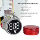 6-100V DC Digital Voltmeter Indicator LED Lamp Round Signal Light (Red) Newly