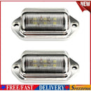 2pcs Car License Plate Light 12-24V Truck Trailer 6LED Tail Step Side Lamp