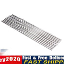 5 Pairs Stainless Steel Chopsticks Anti-skip Thread Style Durable Newly