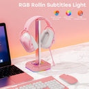RGB Headset Stand Holder with 3 USB 2.0 Ports for Gamers Gaming PC Accessories