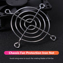 5pcs PC Case Fan Grills Computer Cooling Fan Finger Guard Protector (60mm) Newly